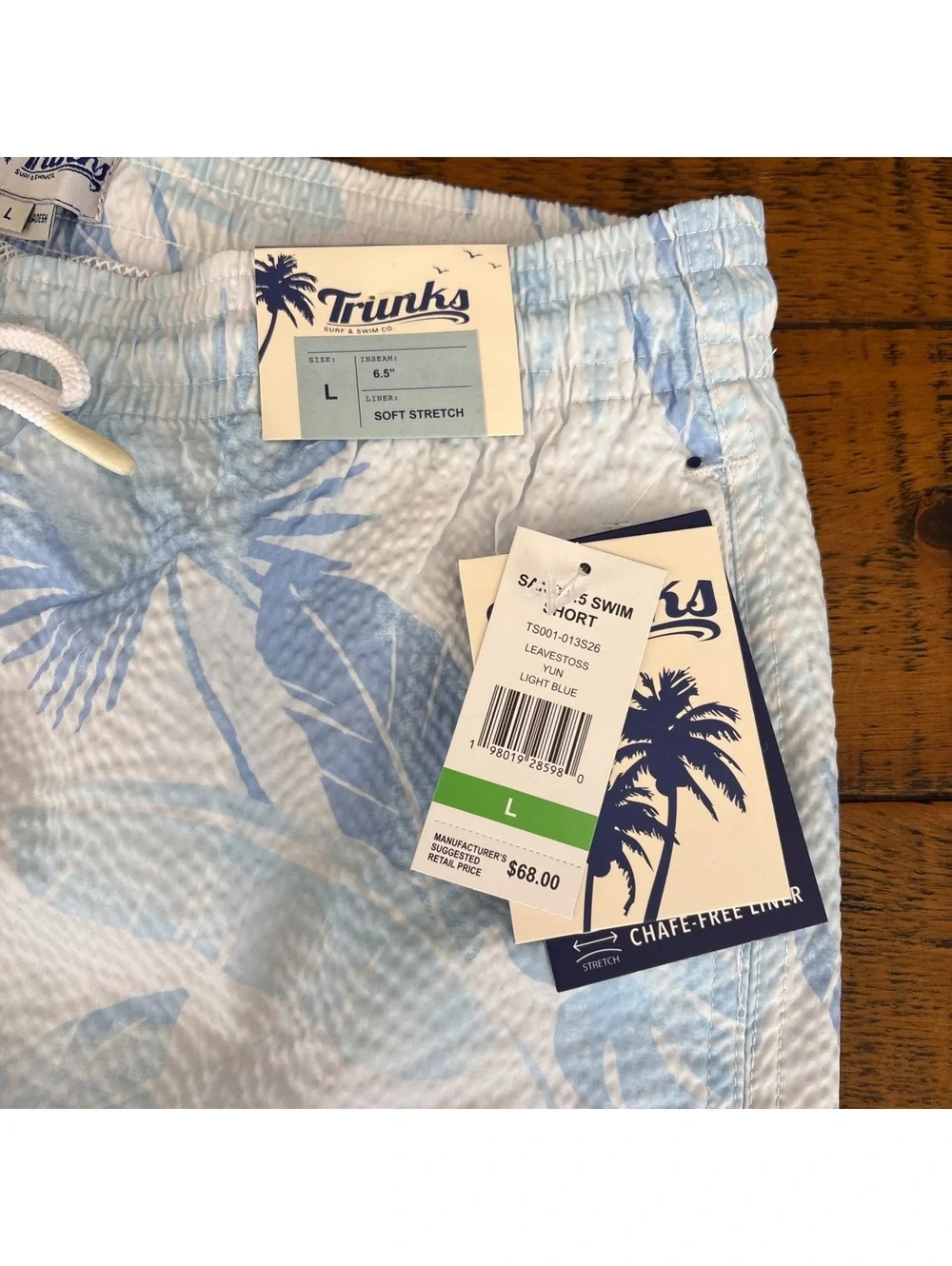 Trunks Surf & Swim Co 6.5” swim shorts men’s Large- NWT